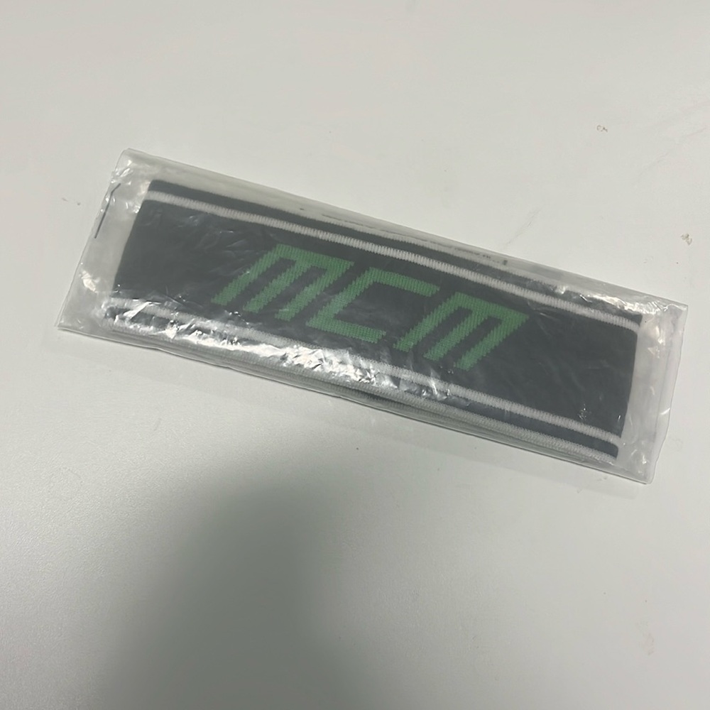 NWT MCM Headband Black and Green, Brand new individual wrapped.